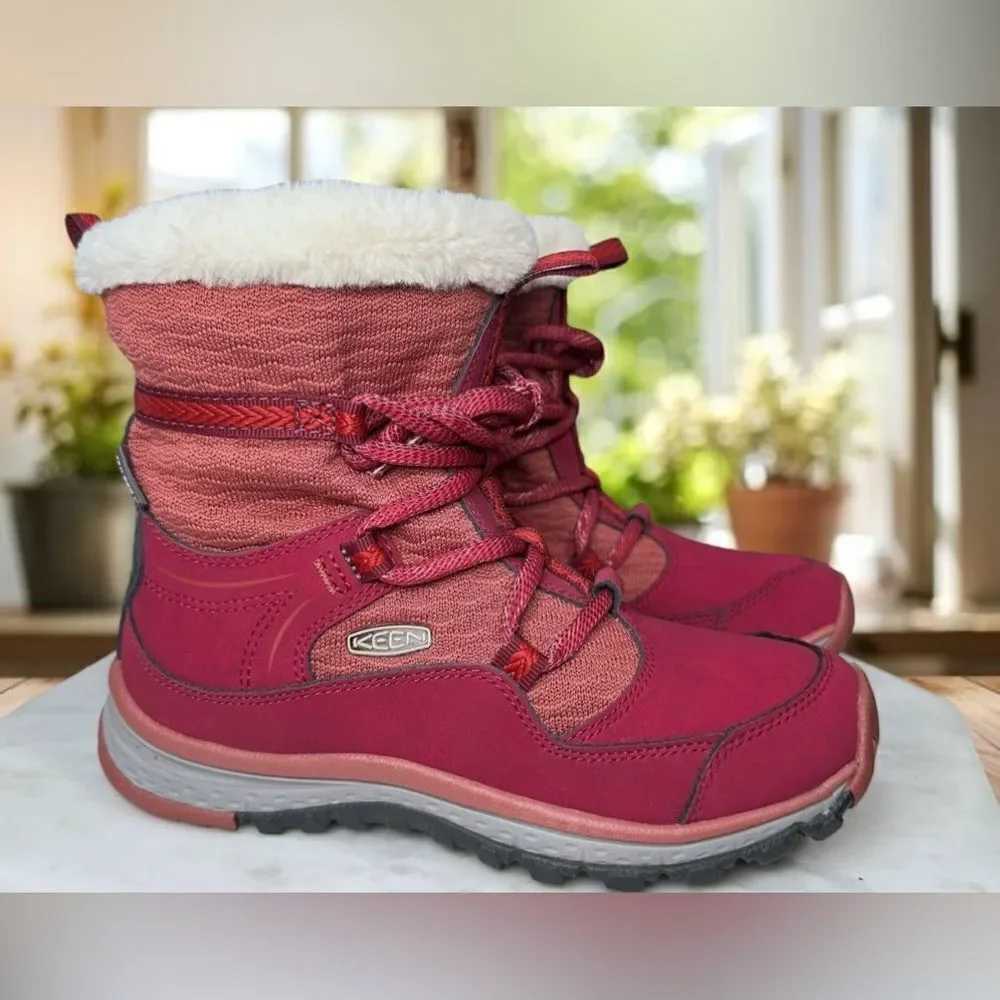🔥 KEEN || Winter Snow Insulated Terradora Apres Fur Lined Hiking Boot Size 5